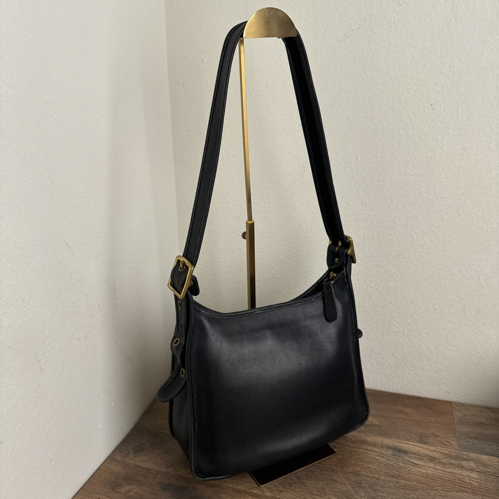 Vintage Coach Legacy Zip Crossbody Bag Black 9966 Made In USA 90s GUC - Picture 8 of 16